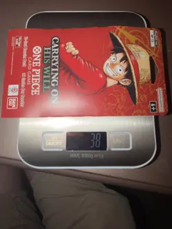 38 gram 2x One Piece OP-13 Carrying On His Will Sleeved Booster Pack English - Image 1