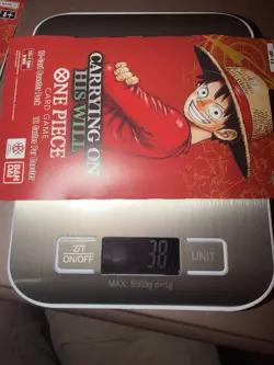 38 gram 2x One Piece OP-13 Carrying On His Will Sleeved Booster Pack English - Image 2
