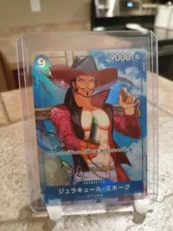 One Piece TCG Dracule Mihawk Alt Art Japanese OP01-070 The Best PRB-01 - Image 1