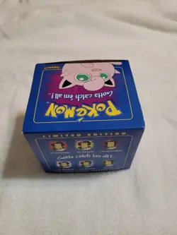 Pokemon 23k Gold Plated Jigglypuff Trading Card Sealed 1999 Blue Box Burger King - Image 3