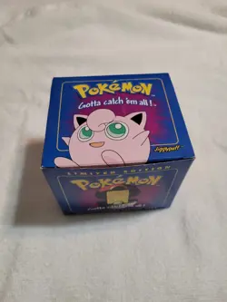 Pokemon 23k Gold Plated Jigglypuff Trading Card Sealed 1999 Blue Box Burger King - Image 5