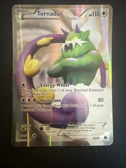 Pokemon TCG Tornadus Emerging Powers Holo Full Art Ultra Rare Card 98/98 LP - Image 1