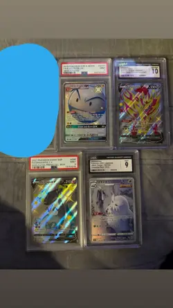 Pokemon TCG Lot of 4 Graded Cards PSA and CGC Cards. Zamazenta, Electrode, etc - Image 1