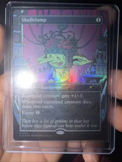 Skullclamp - 2416, Foil, Secret Lair Goblin Storm, Magic MTG NM - Image 1