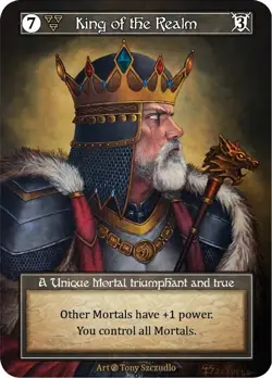 Sorcery: Contested Realm Beta King of the Realm Unique Foil NM - Image 1