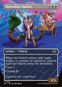 2x Detention Chariot - Extended Art DFT NM MTG - Image 1