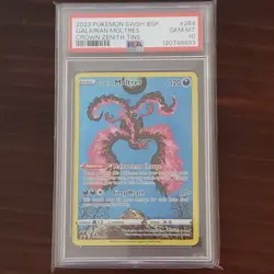 PSA 10 GEM MINT GALARIAN MOLTRES SWSH284 CROWN ZENITH TINS 2023 POKEMON CARD - Image 5