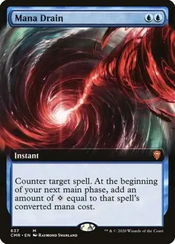 Commander Legends Variants: Mana Drain (Extended Art) Pack Fresh! - Image 1