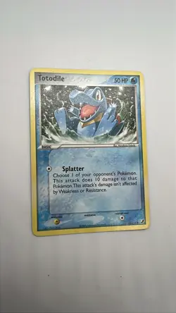 Totodile 78/115 EX Unseen Forces Non-Holo 2005 Pokemon Card MP - Image 1