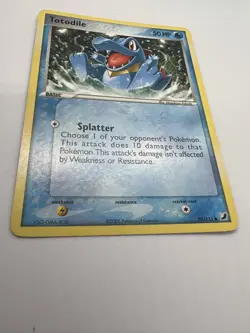 Totodile 78/115 EX Unseen Forces Non-Holo 2005 Pokemon Card MP - Image 4