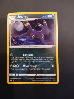 Pokemon TCG Sword & Shield Umbreon Holo Black Star Promo Card SWSH129 - Image 1