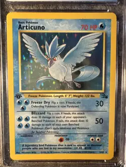 Pokemon TCG Articuno Fossil 2/62 1st Edition Holo Rare Vintage Card - Image 3