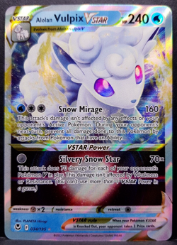 Alolan Vulpix VSTAR 034/195 Silver Tempest Pokemon Pokemon Card English NM - Image 1