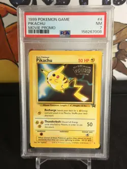 Wizards of the Coast 1999 Pokemon TCG Pikachu Movie Promo #4 PSA 7 English - Image 1
