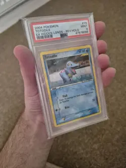 Pokemon Ex Hidden Legends Totodile Reverse Holo 79/101 Psa 9 2004 - Image 4