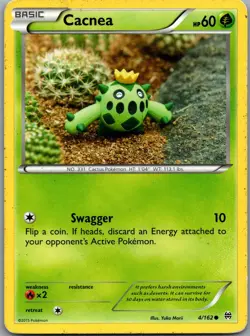 Cacnea 4/162 XY - BREAKthrough Pokemon TCG LP - Image 1