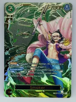 One Piece Smoker OP10-030 Super Rare Foil Punk Hazard Navy 7000 HP SP Banish - Image 1