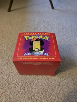 Vintage Pokemon Burger King 23k Gold Plated Trading Card Jigglypuff Sealed 1999 - Image 3