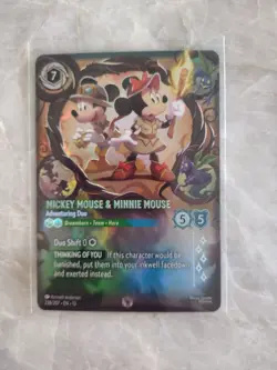 Disney Lorcana Mickey Mouse & Minnie Mouse Adventuring Duo Enchanted - Image 1