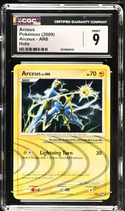 CGC 9 MINT Arceus AR6 Holo Arceus Pokemon Card - Image 1