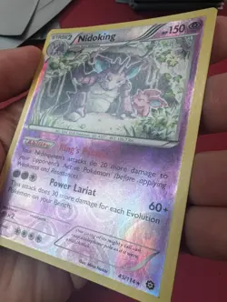Nidoking 45/114 Reverse Holo Steam Siege Pokemon Card Excellent Condition - Image 4