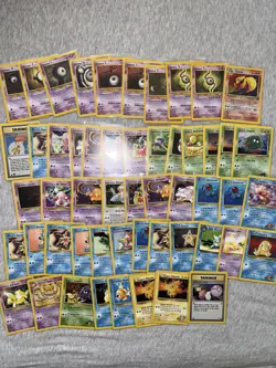 Pokemon Bulk Wotc 50 Card Vintage Lot LP Gym & Neo bulk & 1st Ed. - Image 1