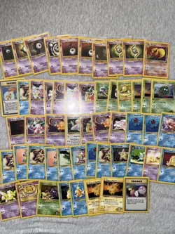 Pokemon Bulk Wotc 50 Card Vintage Lot LP Gym & Neo bulk & 1st Ed. - Image 2