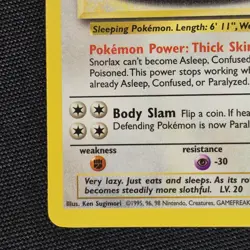 Snorlax 30/130 Regular Rare Base Set 2 Pokemon Card NM/LP - Image 3