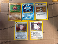 Vintage Pokemon Holo Card Lot x5 WOTC Base Set Jungle Gym Heroes 1999 + Japanese - Image 1