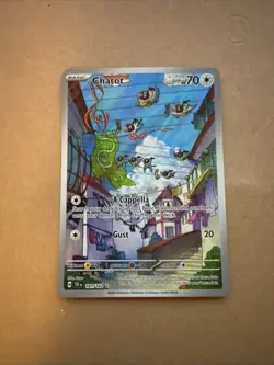 Chatot 181/162 Holo Pokemon TCG Card Scarlet Violet Temporal Forces NEAR MINT - Image 1