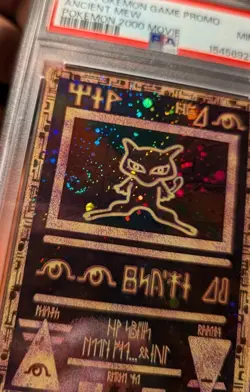 ANCIENT MEW PSA 9 MINT POKEMON MOVIE Promo Card 🌀🌀BIG HOLO SWIRL🌀🌀 - Image 3