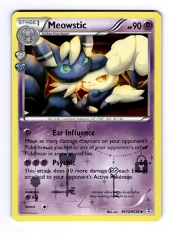 Meowstic Generations: Radiant Collection #RC15 (2016) Uncommon Holo NM Pokemon - Image 1