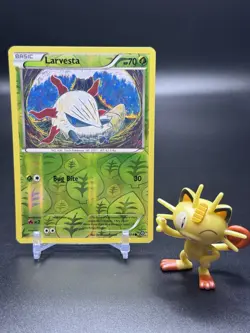 Larvesta 14/114 Pokemon XY - Steam Siege Reverse Holo - NM - Image 1