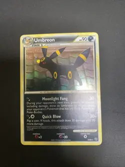 Pokemon TCG Umbreon 10/90 Undaunted Holo Rare English 2010 - Image 1