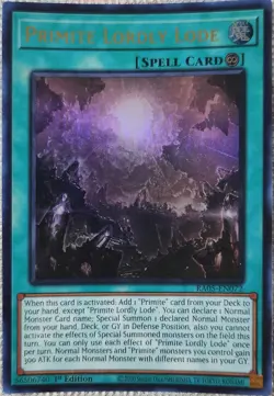 Primite Lordly Lode (Ultra Rare) RA05-EN072 Yu-Gi-Oh 1st Ed NM - Image 1