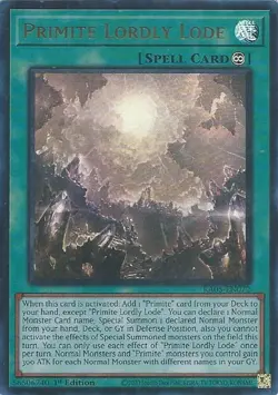 Primite Lordly Lode (Ultra Rare) RA05-EN072 Yu-Gi-Oh 1st Ed NM - Image 3