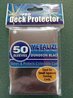 New Ultra Pro Deck Protector Sleeves Dungeon Black 50 Pack Yugioh/Small TCG NOS - Image 1