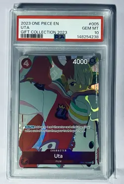 Bandai 2023 One Piece CCG Uta Gift Collection OP01-005 Special Foil EN PSA 10 - Image 1
