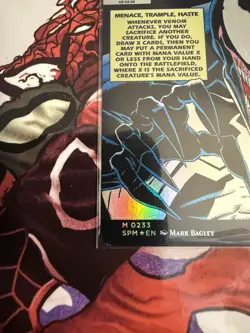 Eddie Brock Venom 0233 Borderless Marvel Spider-Man MTG Foil Near Mint - Image 3