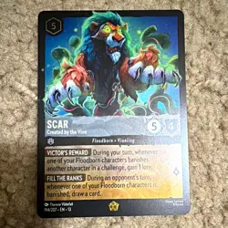 Disney Lorcana Scar Created by the Vine Enchanted Cold Foil Holo 194/207 - Image 1