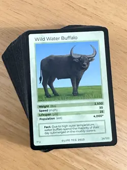 🔥 Life TCG Mammals 2023 1st Edition Full Set of Uncommon & Common cards 26-100 - Image 1