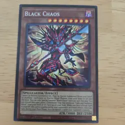 YuGiOh Chaos Origins BLACK CHAOS - Secret Rare Holo Card #CORI-EN001 - Image 1