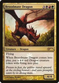 Broodmate Dragon - A3 2009 - Media Promos - MTG - LP --- FOIL - Image 1