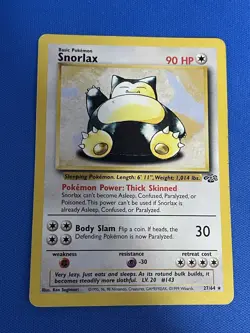 Snorlax 27/64 Jungle Non Holo Pokemon Card - Image 2