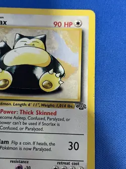 Snorlax 27/64 Jungle Non Holo Pokemon Card - Image 3