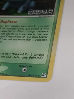 Rare 2005 Pokemon EX Delta Species Ditto Bulbasaur Trading Card - Image 2