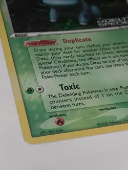 Rare 2005 Pokemon EX Delta Species Ditto Bulbasaur Trading Card - Image 3