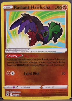 Radiant Hawlucha 081/189 Astral Radiance Pokemon Pokemon Card English Near Mint - Image 1