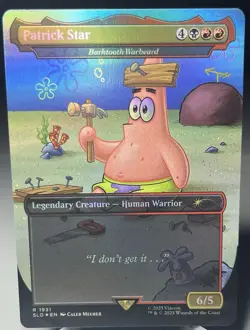 Patrick Star - Barktooth Warbeard (Rainbow Foil) Secret Lair Drop Foil - Image 1