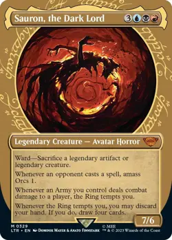 Sauron, the Dark Lord (Showcase) - 329 / English / Lightly Played MTG - Image 1